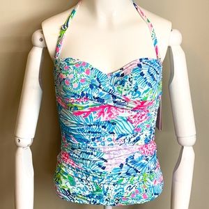 Lilly Pulitzer Flamenco Tankini Top Sink Or Swim